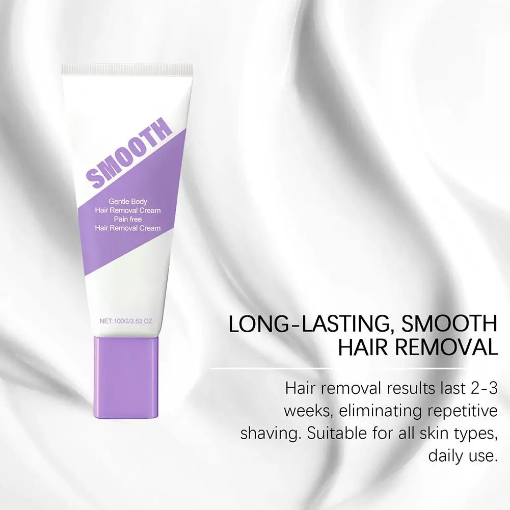 100G Portable Armpit Leg Arm Lip Hair Aloe Vera Removal Cream Pain Free Gentle Delicate Smoothing Gentle Body Hair Removal Cream