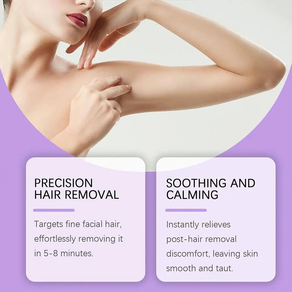 100G Portable Armpit Leg Arm Lip Hair Aloe Vera Removal Cream Pain Free Gentle Delicate Smoothing Gentle Body Hair Removal Cream